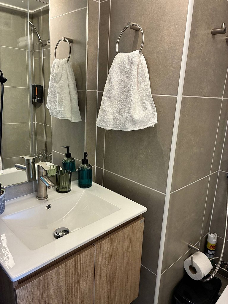 Estudio Terraza + Cama king + escritorio | 702