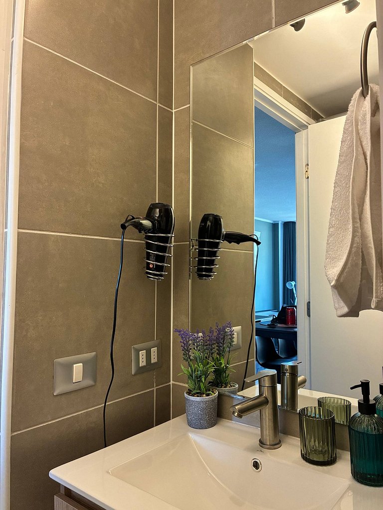 Estudio Terraza + Cama king + escritorio | 702