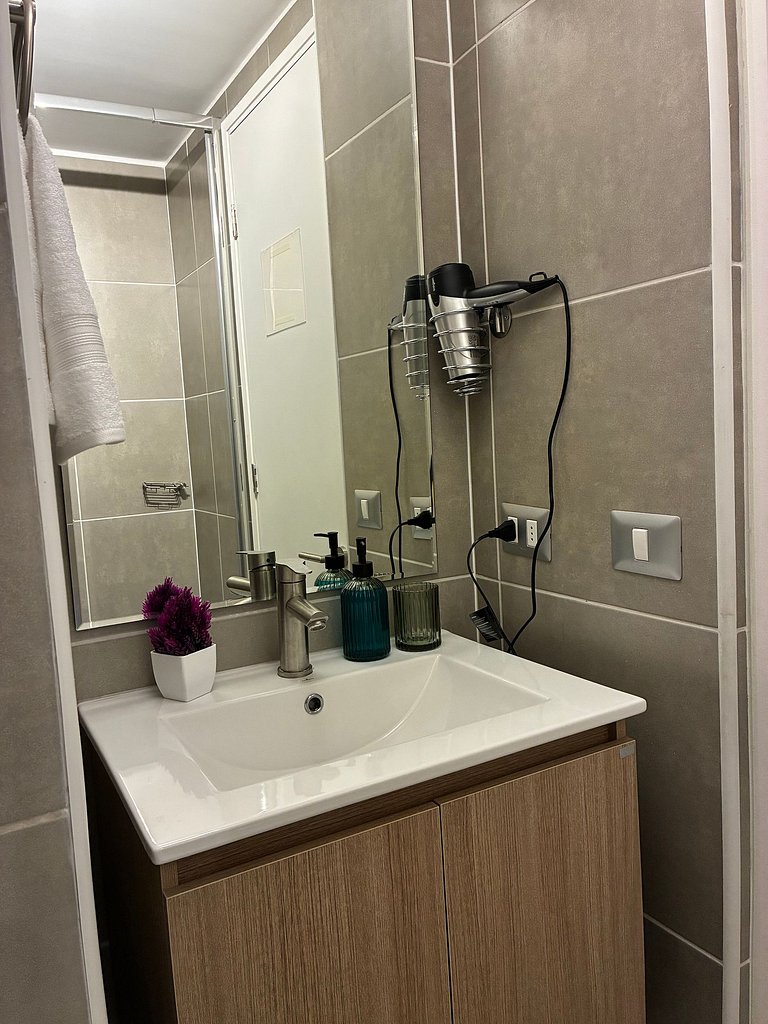 Estudio Terraza + Cama king + escritorio | 901