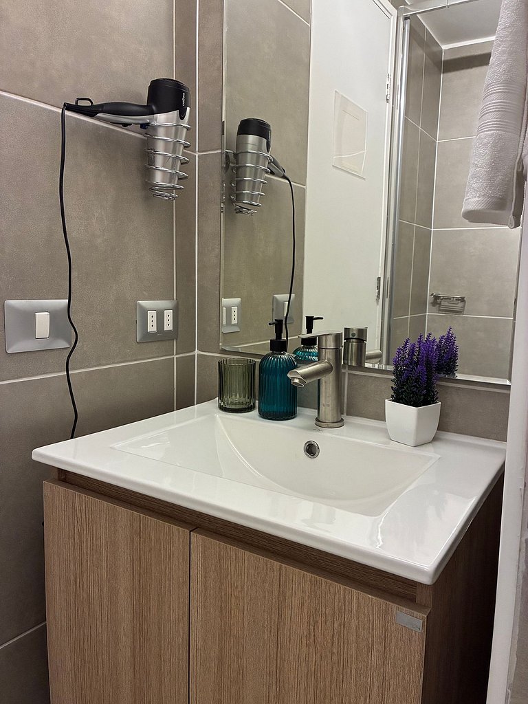 Estudio Terraza + Cama king + escritorio | 902