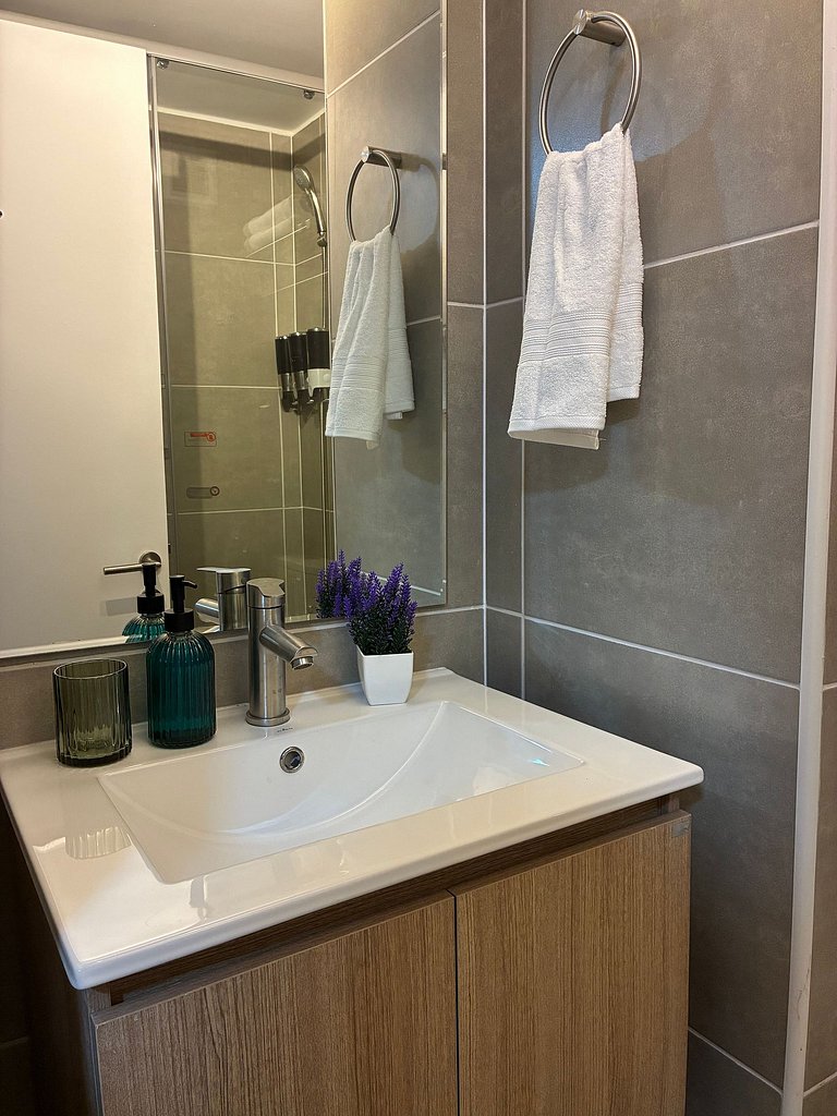 Estudio Terraza + Cama king + escritorio | 902