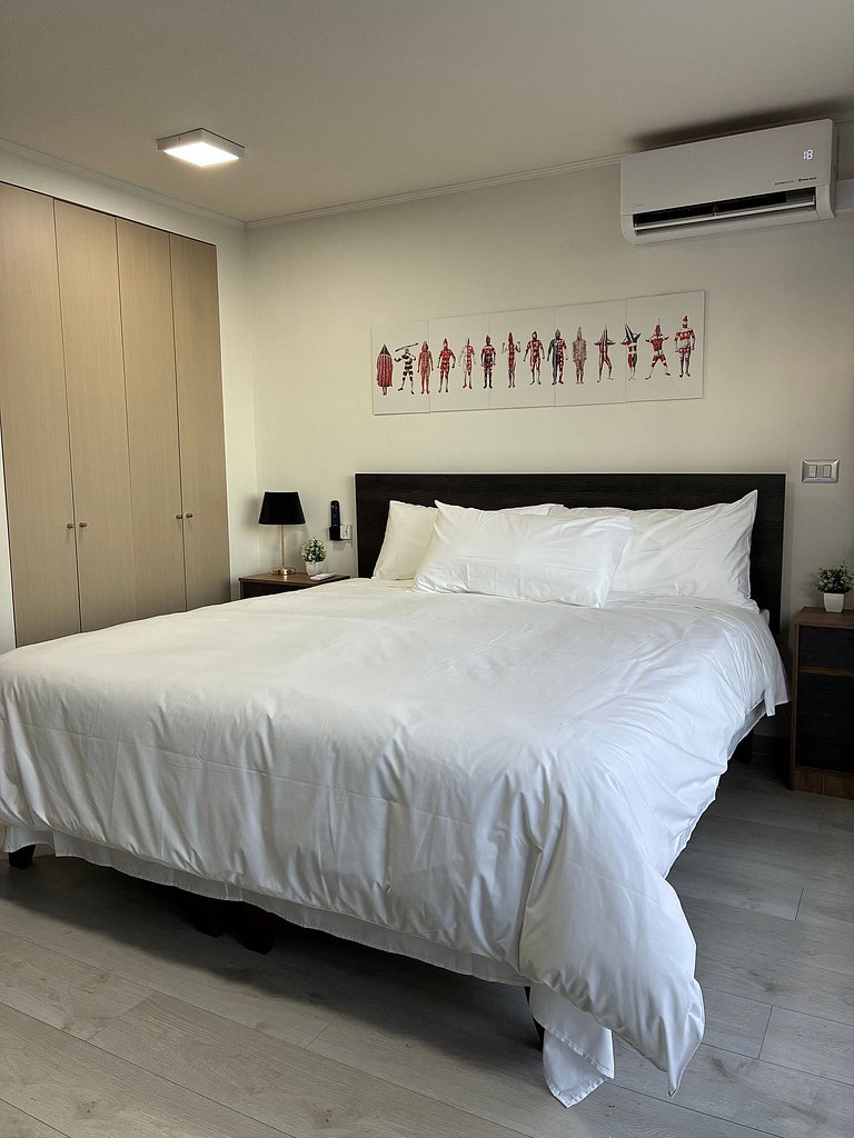 Estudio Terraza + Cama king + escritorio | 902