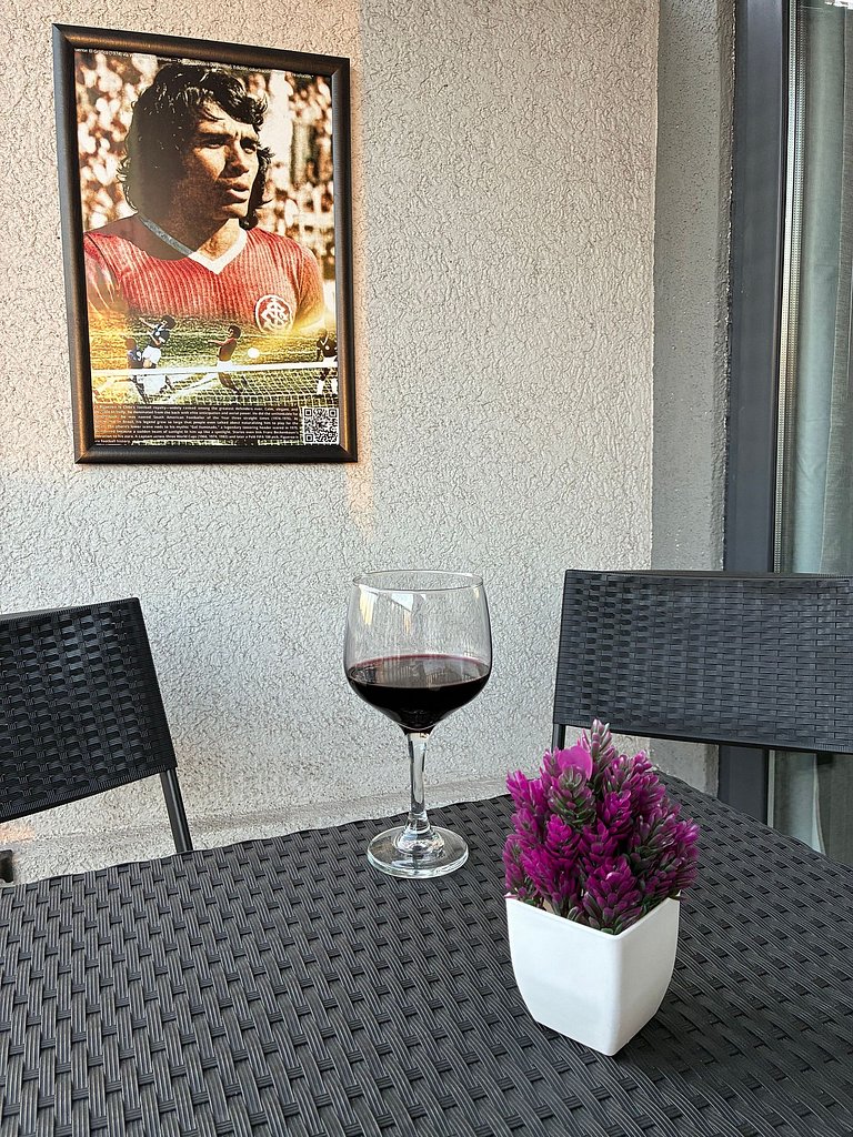 Estudio Terraza + Cama king + escritorio | 902