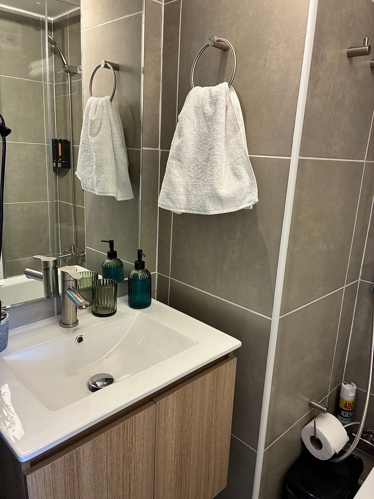 Estudio Terraza + Cama king + escritorio | 702