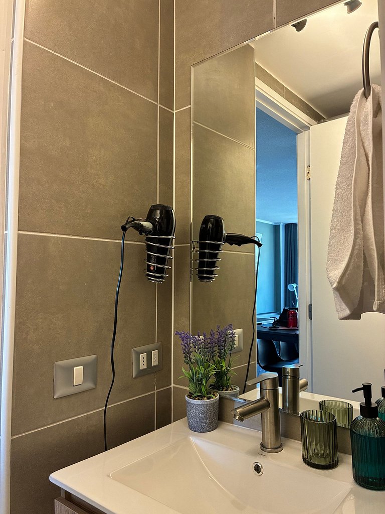 Estudio Terraza + Cama king + escritorio | 702